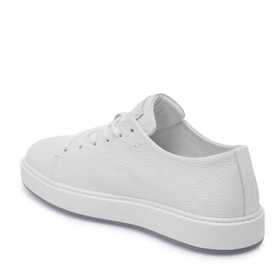 Beyaz Deri Erkek Sneaker - E25I1AY57319-A26 - 2