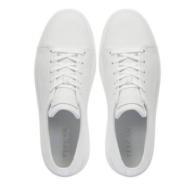 Beyaz Deri Erkek Sneaker - E25I1AY57319-A26 - 5