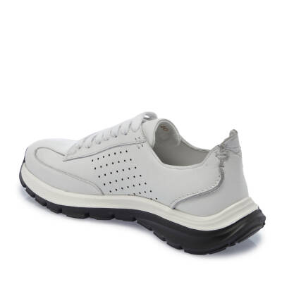 Beyaz Deri Erkek Sneaker - E25I1AY57328-A26 - 2