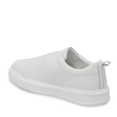 Beyaz Deri Erkek Sneaker - E25I1AY57349-B69 - 2