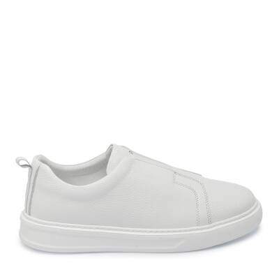 Beyaz Deri Erkek Sneaker - E25I1AY57349-B69 - 3