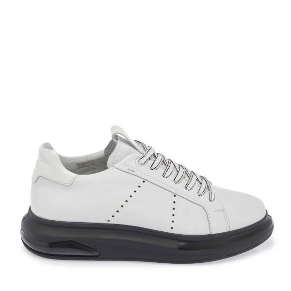 Beyaz Deri Erkek Sneaker - E25S1AY57385-A26 - 3