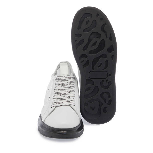 Beyaz Deri Erkek Sneaker - E25S1AY57385-A26 - 4