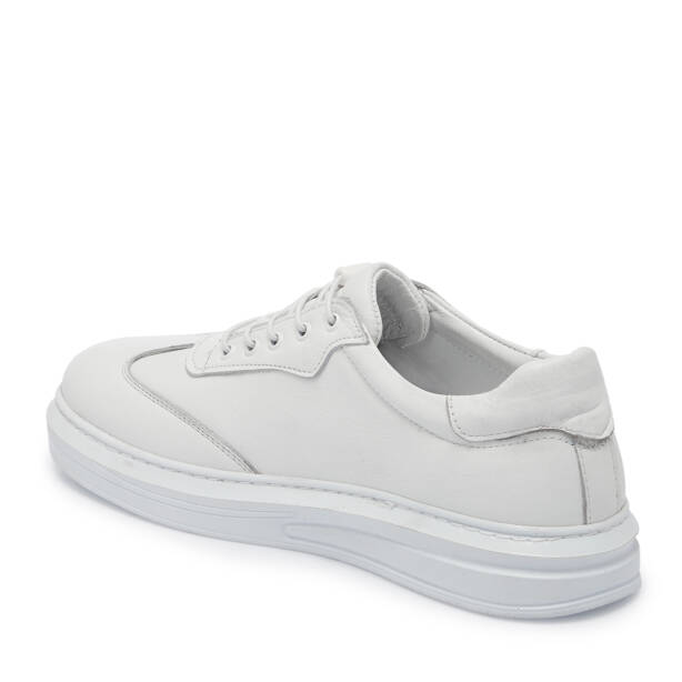 Beyaz Deri Erkek Sneaker - E25S1AY57526-A26 - 2