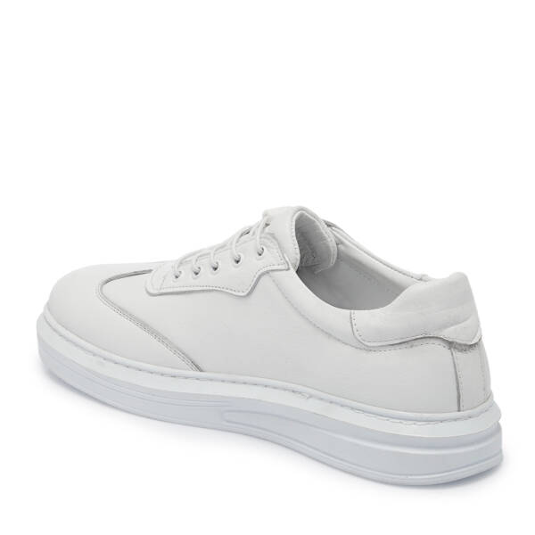 Beyaz Deri Erkek Sneaker - E25S1AY57526-A26 - 2