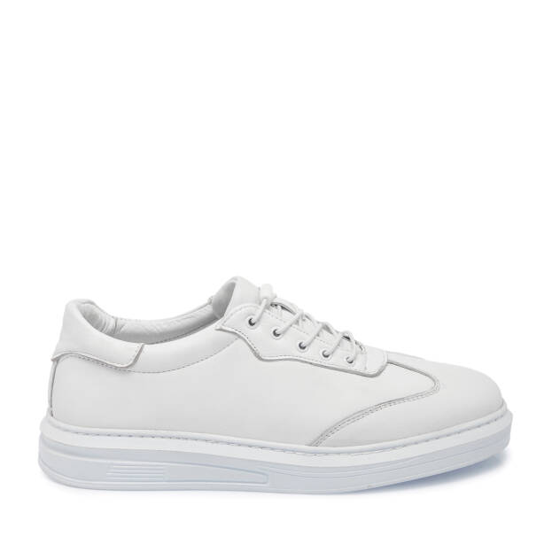 Beyaz Deri Erkek Sneaker - E25S1AY57526-A26 - 3