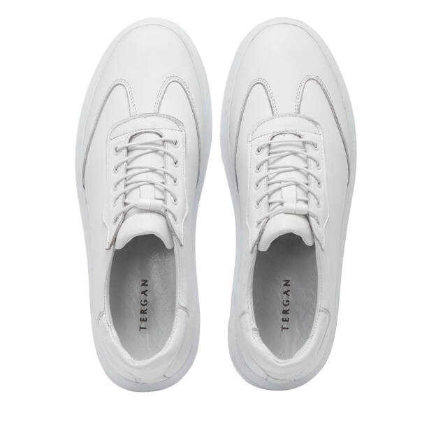 Beyaz Deri Erkek Sneaker - E25S1AY57526-A26 - 5