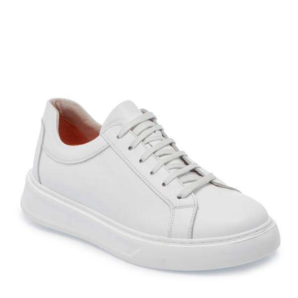 Beyaz Deri Erkek Sneaker - E25S1AY57527-A26 - 1