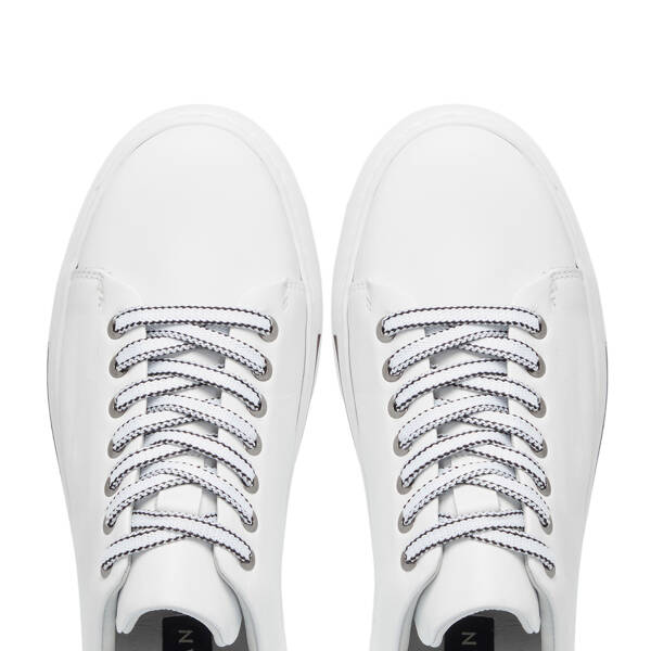 Beyaz Deri Erkek Sneaker - E25S1AY57529-A26 - 5