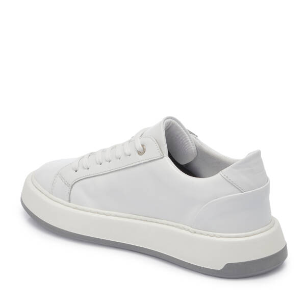 Beyaz Deri Erkek Sneaker - E25S1AY57537-A26 - 2