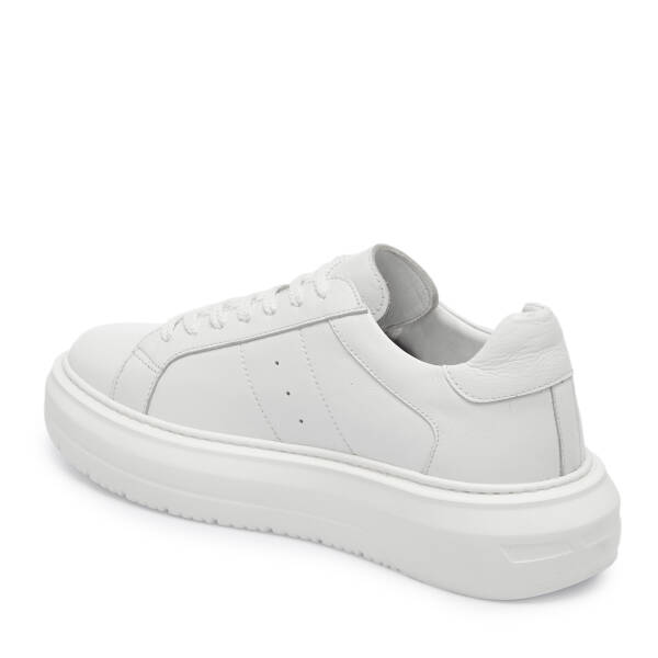 Beyaz Deri Erkek Sneaker - E25S1AY57539-A26 - 2