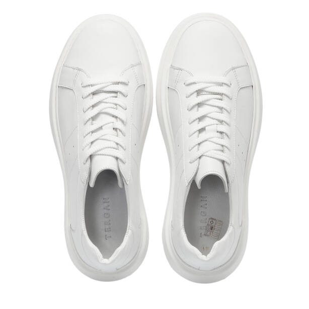 Beyaz Deri Erkek Sneaker - E25S1AY57539-A26 - 5