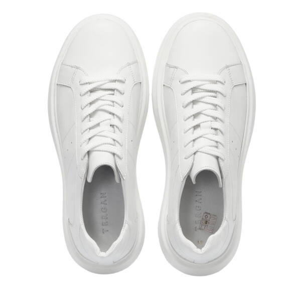 Beyaz Deri Erkek Sneaker - E25S1AY57539-A26 - 5