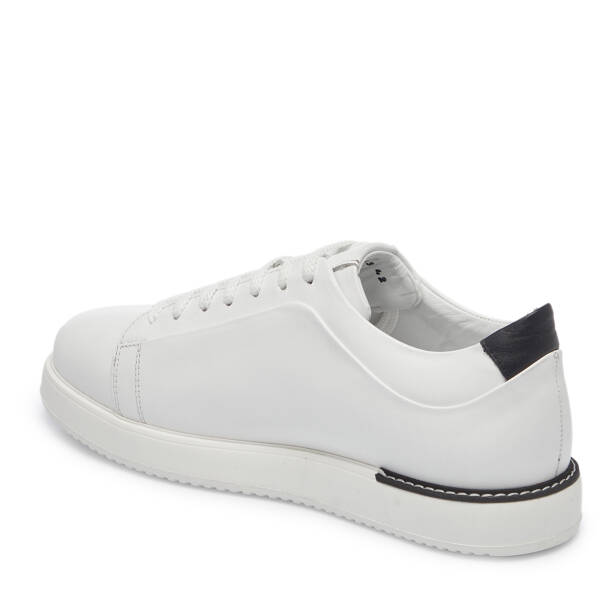 Beyaz Deri Erkek Sneaker - E25S1AY57540-A26 - 2