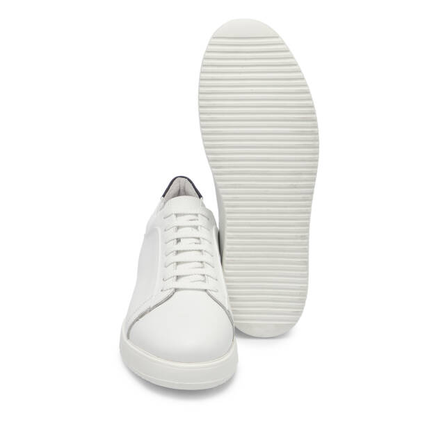 Beyaz Deri Erkek Sneaker - E25S1AY57540-A26 - 4