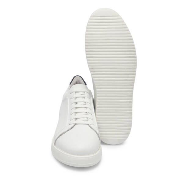 Beyaz Deri Erkek Sneaker - E25S1AY57540-A26 - 4