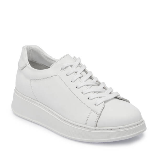 Beyaz Deri Erkek Sneaker - E25S1AY57542-A26 - 1