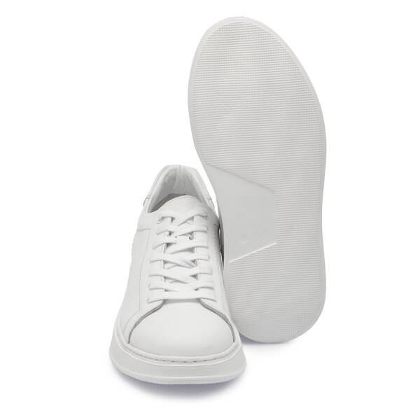 Beyaz Deri Erkek Sneaker - E25S1AY57542-A26 - 4