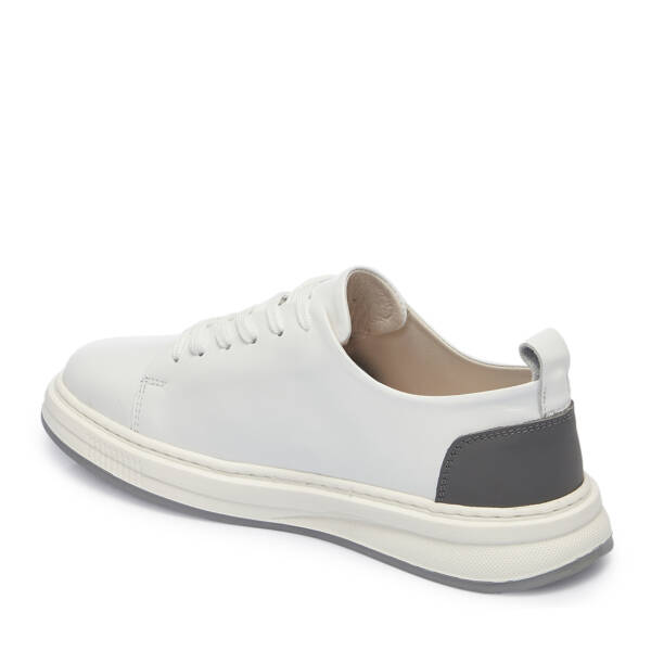 Beyaz Deri Erkek Sneaker - E25S1AY57544-A26 - 2