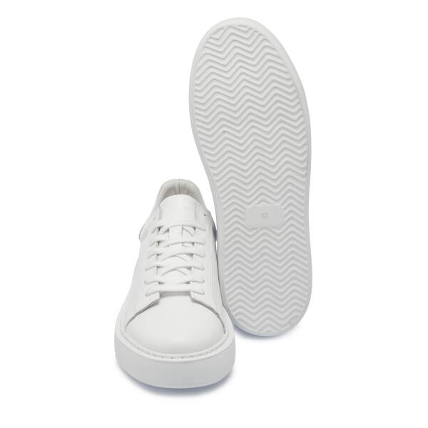 Beyaz Deri Erkek Sneaker - E25S1AY57546-A26 - 4