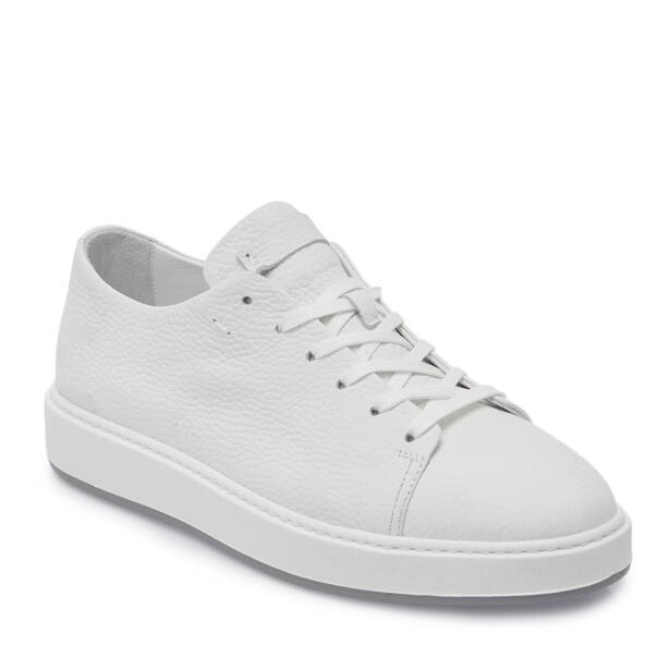 Beyaz Deri Erkek Sneaker - E25S1AY57547-A26 - 1