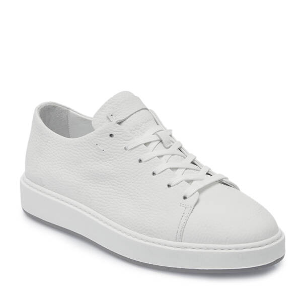 Beyaz Deri Erkek Sneaker - E25S1AY57547-A26 - 1