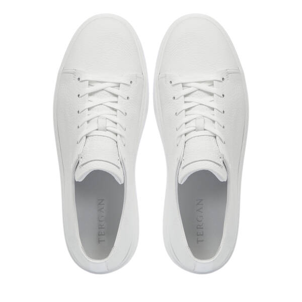 Beyaz Deri Erkek Sneaker - E25S1AY57547-A26 - 5