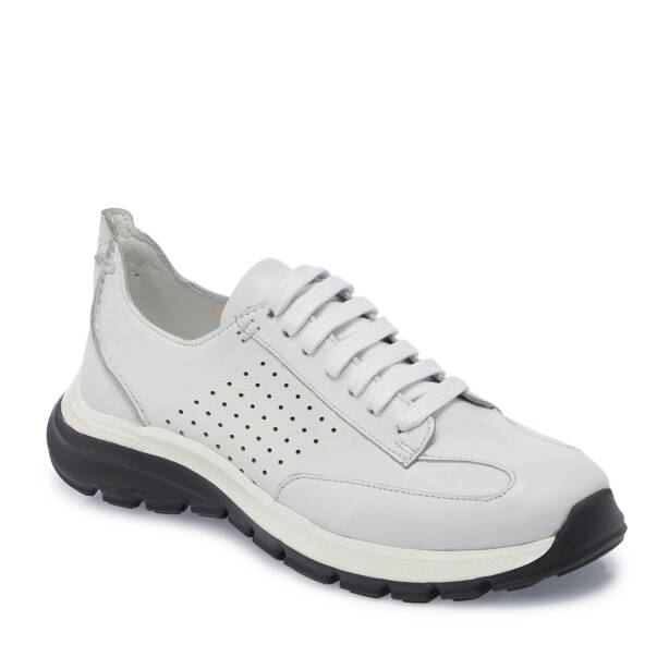Beyaz Deri Erkek Sneaker - E25S1AY57552-A26 