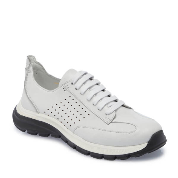 Beyaz Deri Erkek Sneaker - E25S1AY57552-A26 - 1