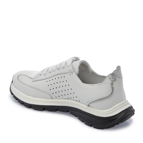 Beyaz Deri Erkek Sneaker - E25S1AY57552-A26 - 2