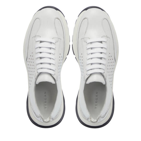 Beyaz Deri Erkek Sneaker - E25S1AY57552-A26 - 5