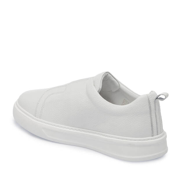 Beyaz Deri Erkek Sneaker - E25S1AY57560-B69 - 2