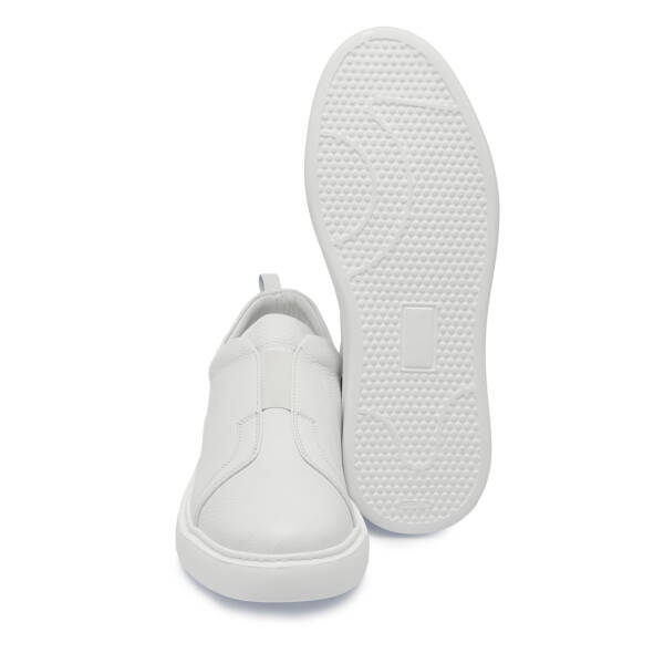 Beyaz Deri Erkek Sneaker - E25S1AY57560-B69 - 4