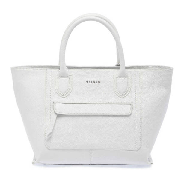 Beyaz Deri Kadın Çapraz Askılı Çanta - S24Y1BC80283-B69 