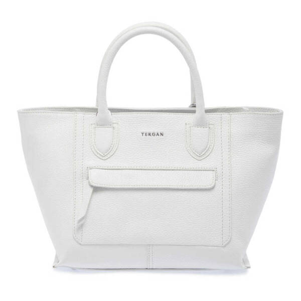 Beyaz Deri Kadın Çapraz Askılı Çanta - S24Y1BC80283-B69 - 1