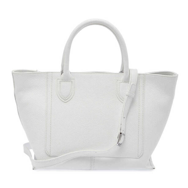 Beyaz Deri Kadın Çapraz Askılı Çanta - S24Y1BC80283-B69 - 3