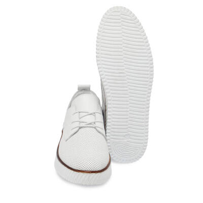  Beyaz Deri Kadın Casual Ayakkabı - K23I1AY66483-A26 - 4
