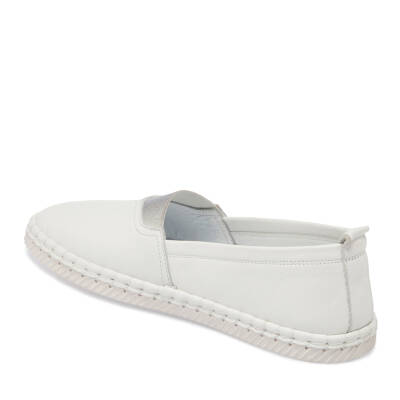  Beyaz Deri Kadın Casual Ayakkabı - K24I1AY67351-A26 - 2