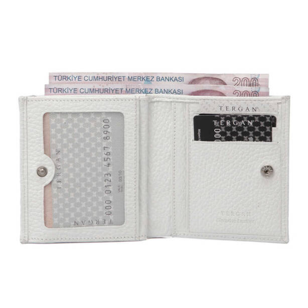 Beyaz Hakiki Deri Kadın Cüzdan - S1CB00005627-B69 - 2