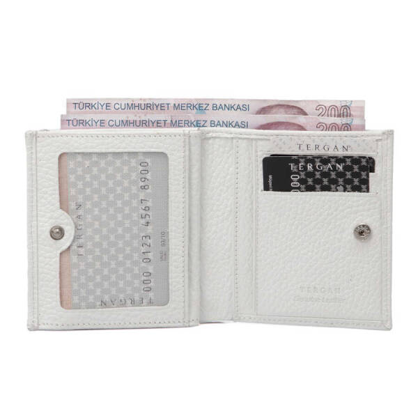 Beyaz Hakiki Deri Kadın Cüzdan - S1CB00005627-B69 - 2