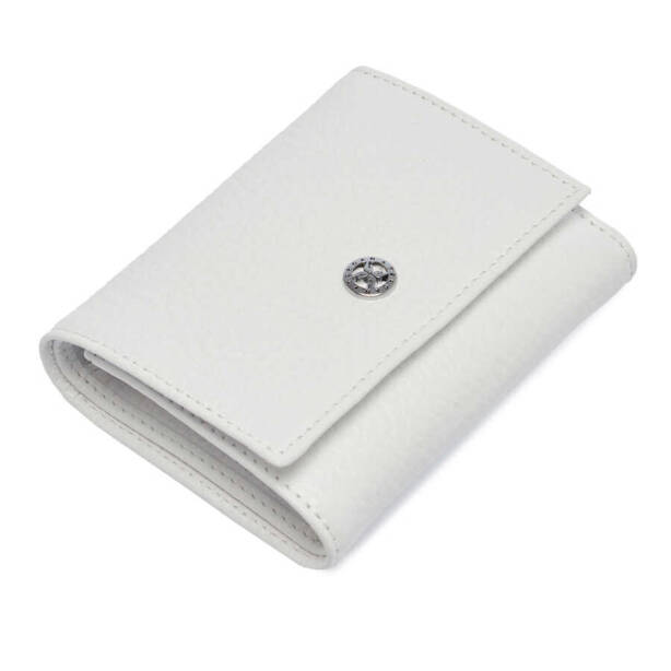 Beyaz Hakiki Deri Kadın Cüzdan - S1CB00005633-B69 