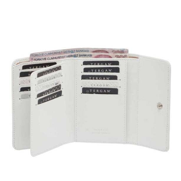Beyaz Deri Kadın Cüzdan - S1CB00005788-B58 - 2