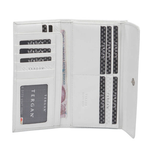 Beyaz Deri Kadın Cüzdan - S1CB00005793-L80 - 3