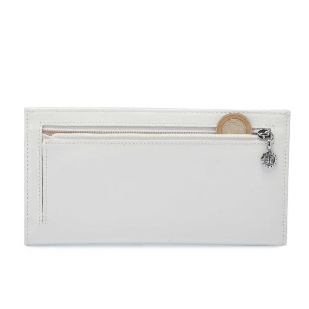 Beyaz Deri Kadın Cüzdan - S1CB00005793-L80 - 4