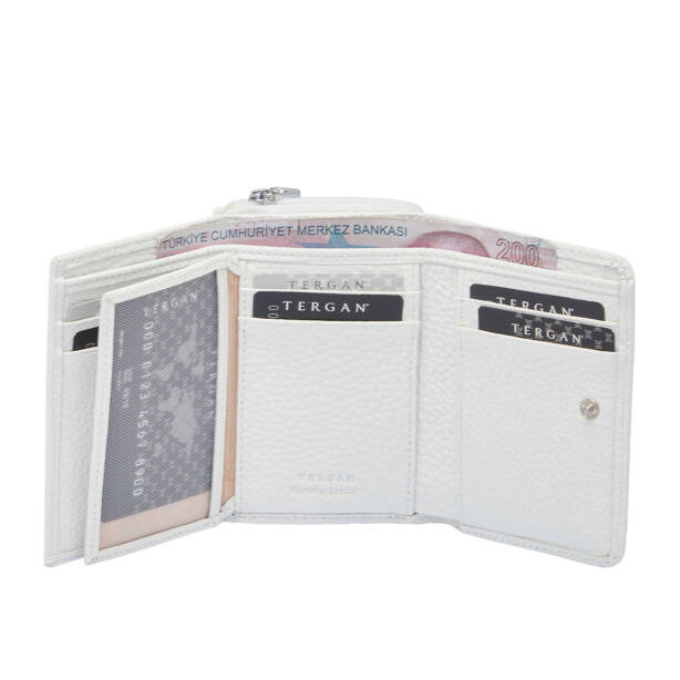 Beyaz Deri Kadın Cüzdan - S1CB00005798-B69 - 3