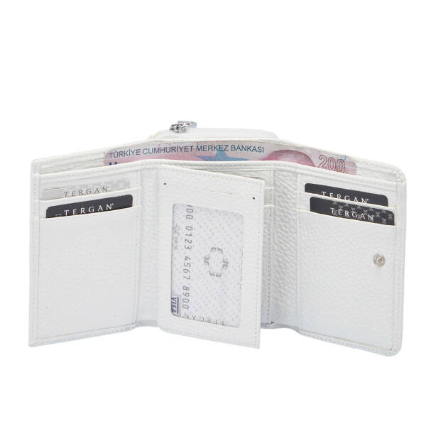 Beyaz Hakiki Deri Kadın Cüzdan - S1CB00005798-B69 - 2