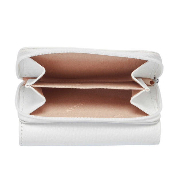 Beyaz Hakiki Deri Kadın Cüzdan - S1CB00005798-B69 - 4