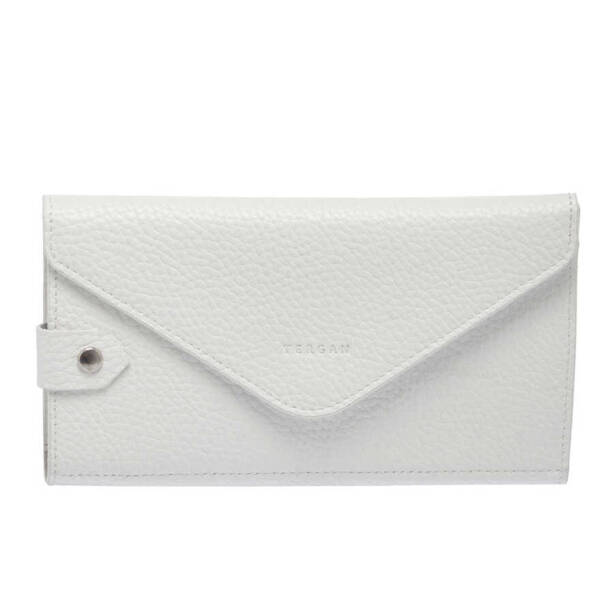 Beyaz Deri Kadın Cüzdan - S1CB00005811-B69 - 2