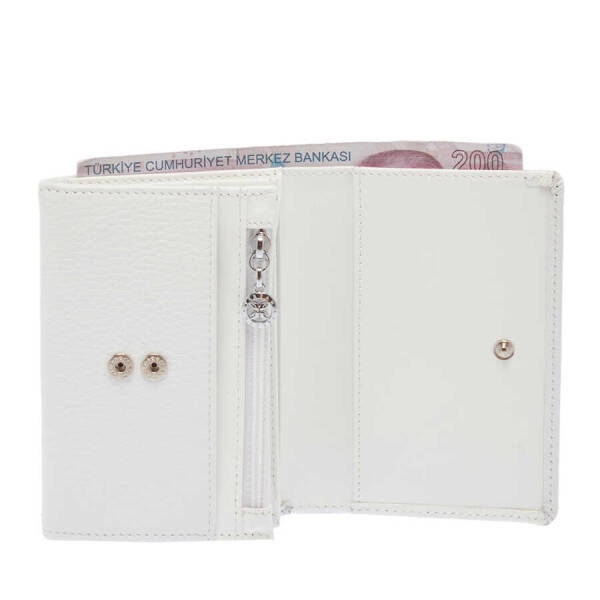 Beyaz Deri Kadın Cüzdan - S1CB00005815-D0A - 2