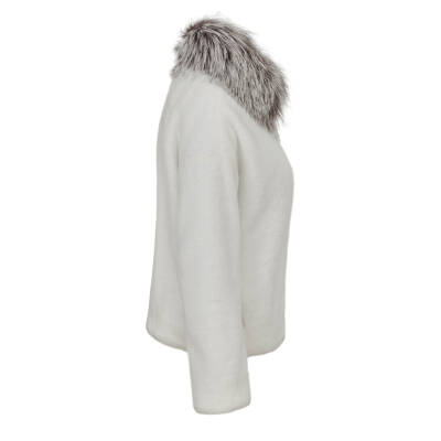 Beyaz Deri Kadın Deri Mont - K22KDM320344-T1N - 3